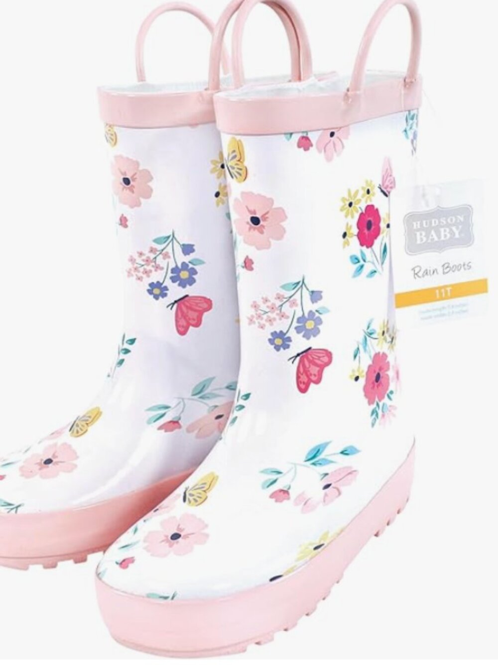 Hudson Girls Rain Boots | Floral| Toddler Size 9